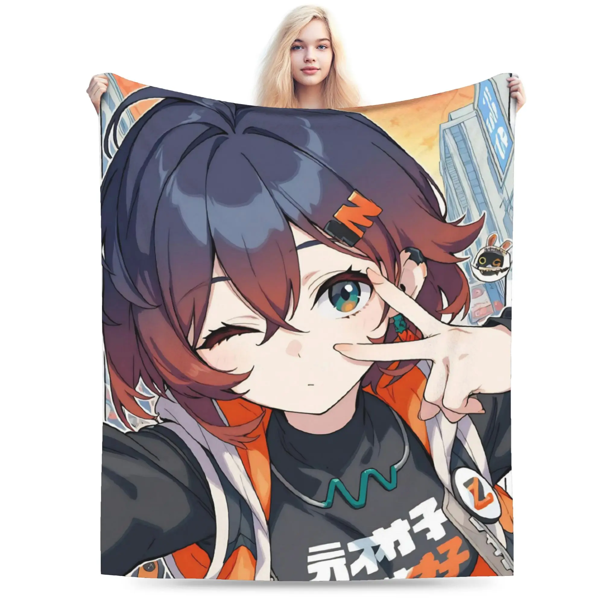Zenless Zone Zero Throw Blanket for Couch  Soft Fuzzy Plush Blanket 50x60 Inch Multiple Sizes Bedspread for All Seasons