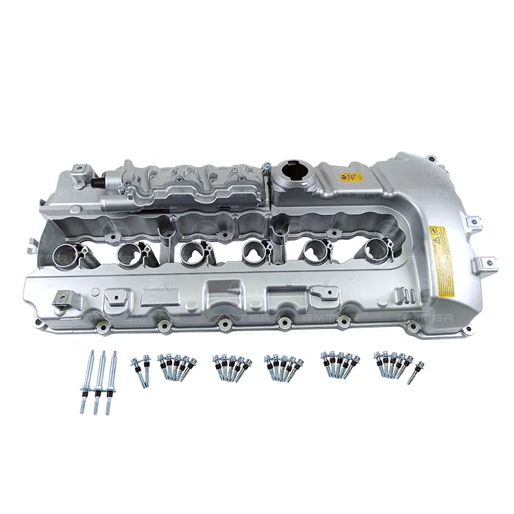Aluminum N54 Engine Valve Cover For BMW E60 E90 E82 E71 F01 For 135i 335i 535i X6 11127565284 OEM view 2