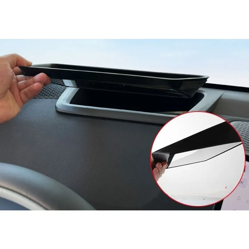 Upgrade Curved 6D Glass Ultra-Clear Film Incline Head-Up Display Protective Cover Black for Deepal S05 2024-2025