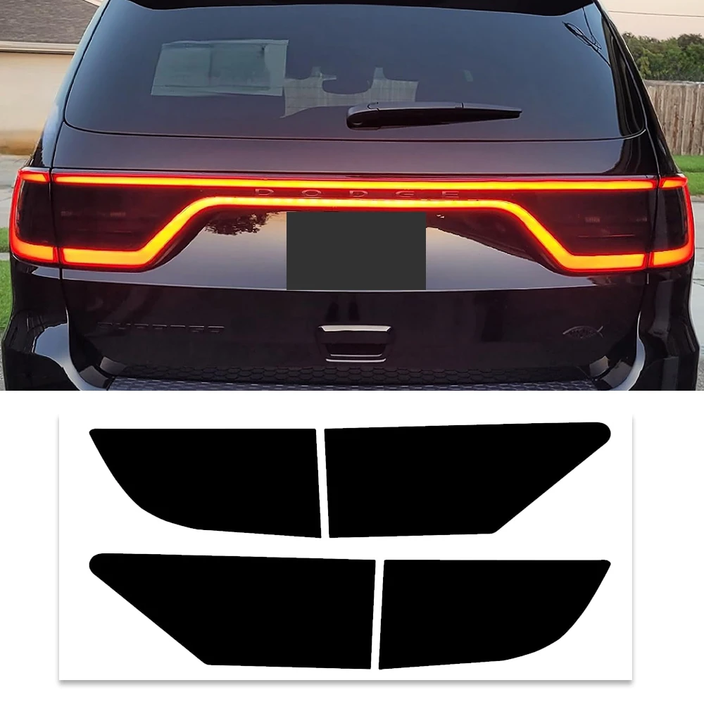 For Dodge Durango 2014-2021 Car Light Stickers Overlays Headlight Eyelid Vinyl Tint Film Tail Light Decal Exterior Accessories