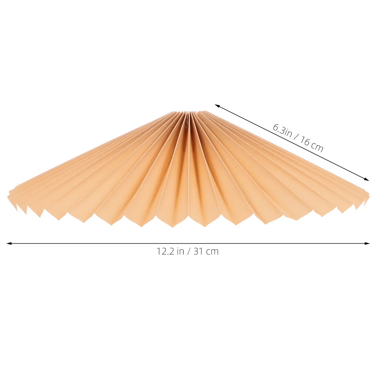 Modern Pleated Lampshade Fabric Iron Frame Soft Diffused Light for Table Desk Bedside Lamp Replacement Small Floor Pendant Decor