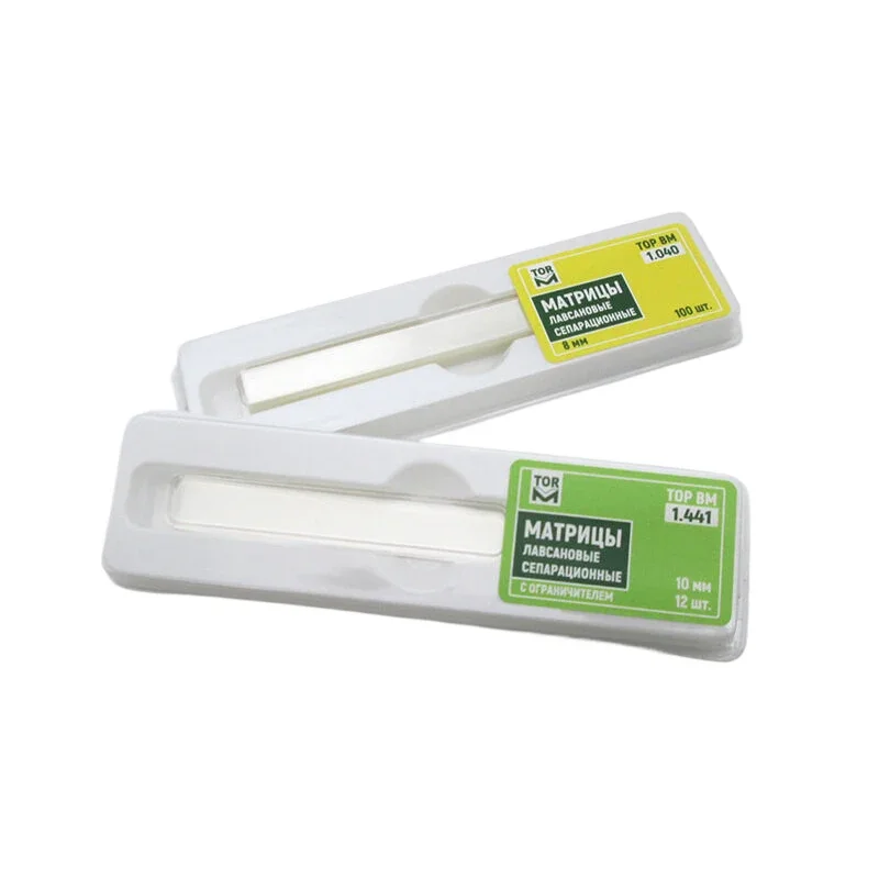 1Box Dental Polyester Strips  Polyester Molding Sheets Strips Matrix Bands Transparent Dental Supplies Dental Clinical Materials