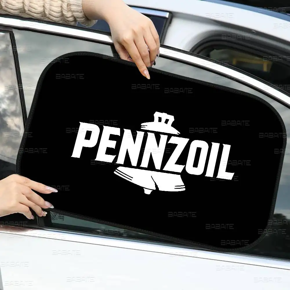 Doormat PENNZOIL LOGO Car Sun Shade UV Protection Electrostatic Adsorption Car Window Sunshade For Kids Outdoor Sunscreen view 5