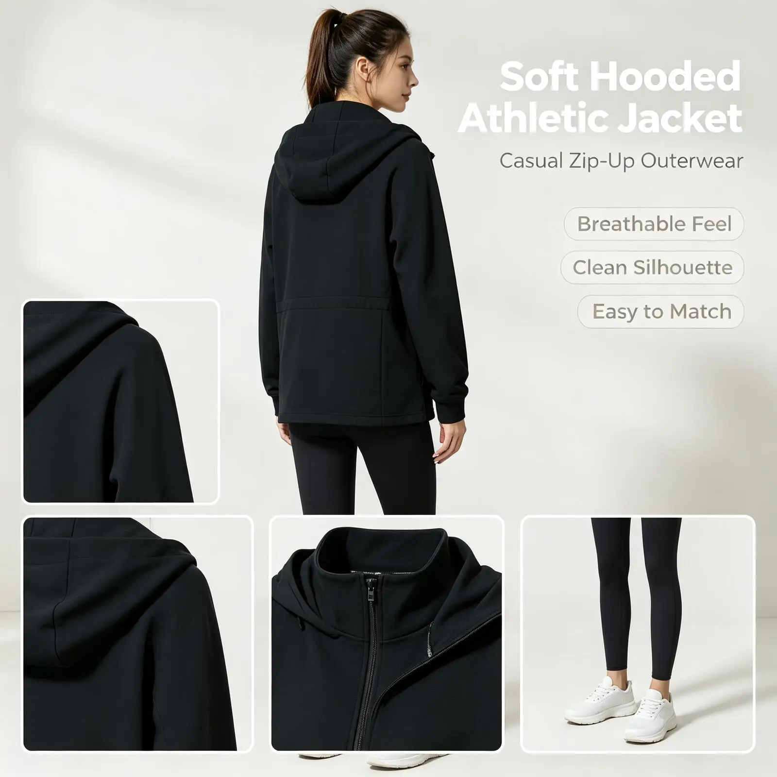 Under Armour Women's Sportswear Outdoor Windproof Running Training Fitness Casual Stand-Up Collar Jacket 6010112-001