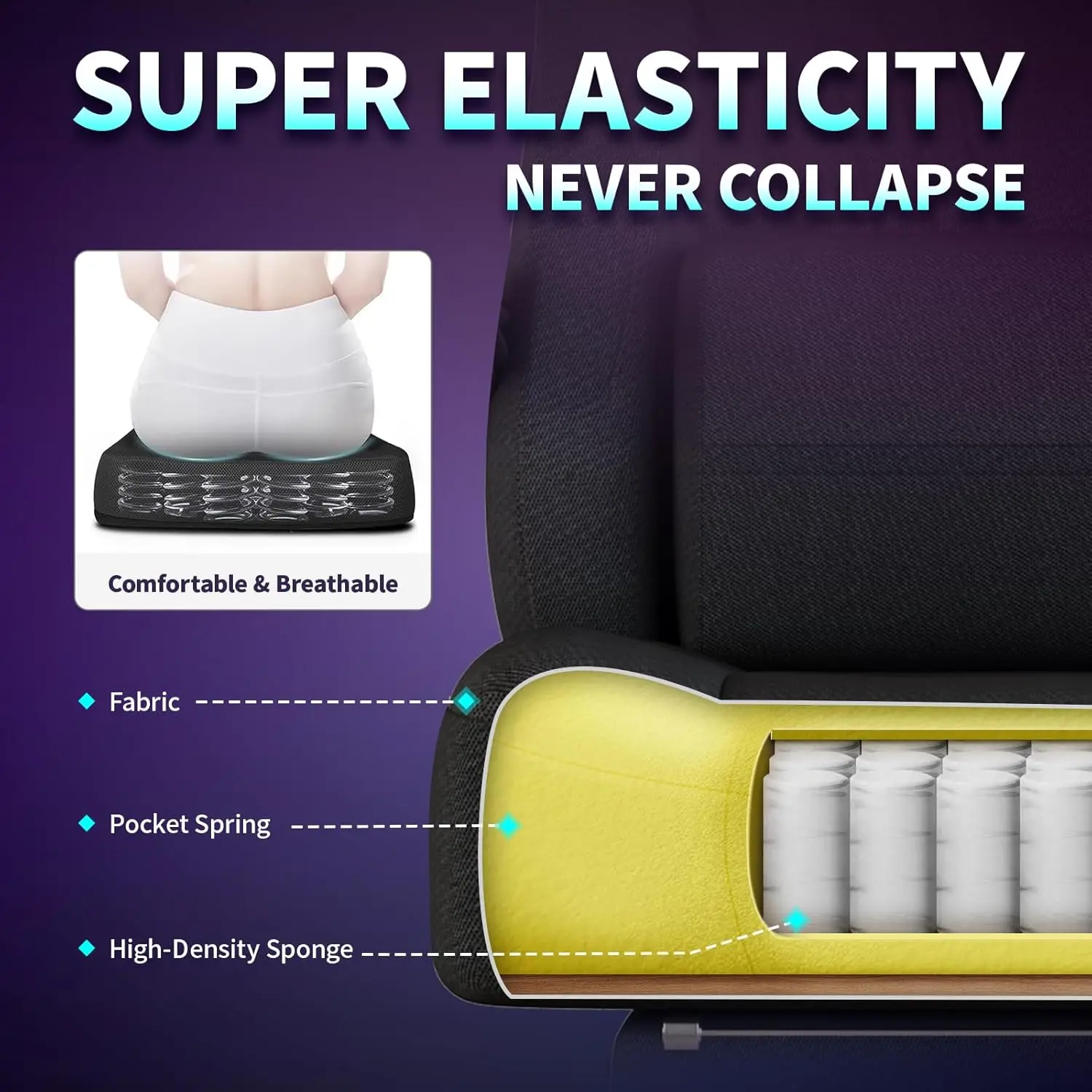 [صفقة ساخنة! ]كرسي ألعاب، كراسي ألعاب كبيرة وطويلة للبالغين مع مسند للقدمين ودعم قطني، شركة قماش مريحة