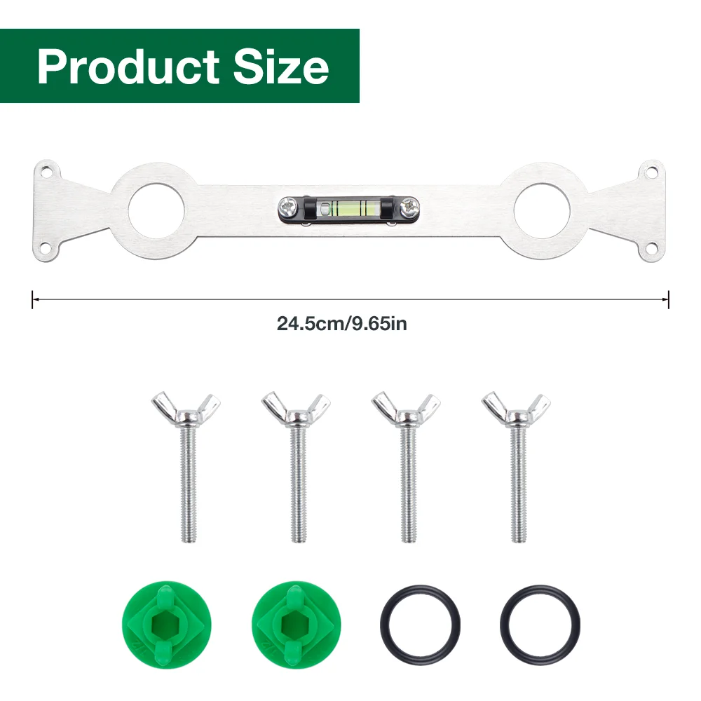 Multifunctional Bend Angle Wrench Tool with Leveler for Shower Faucet Bathroom Installation Precise Measuring and Leveling