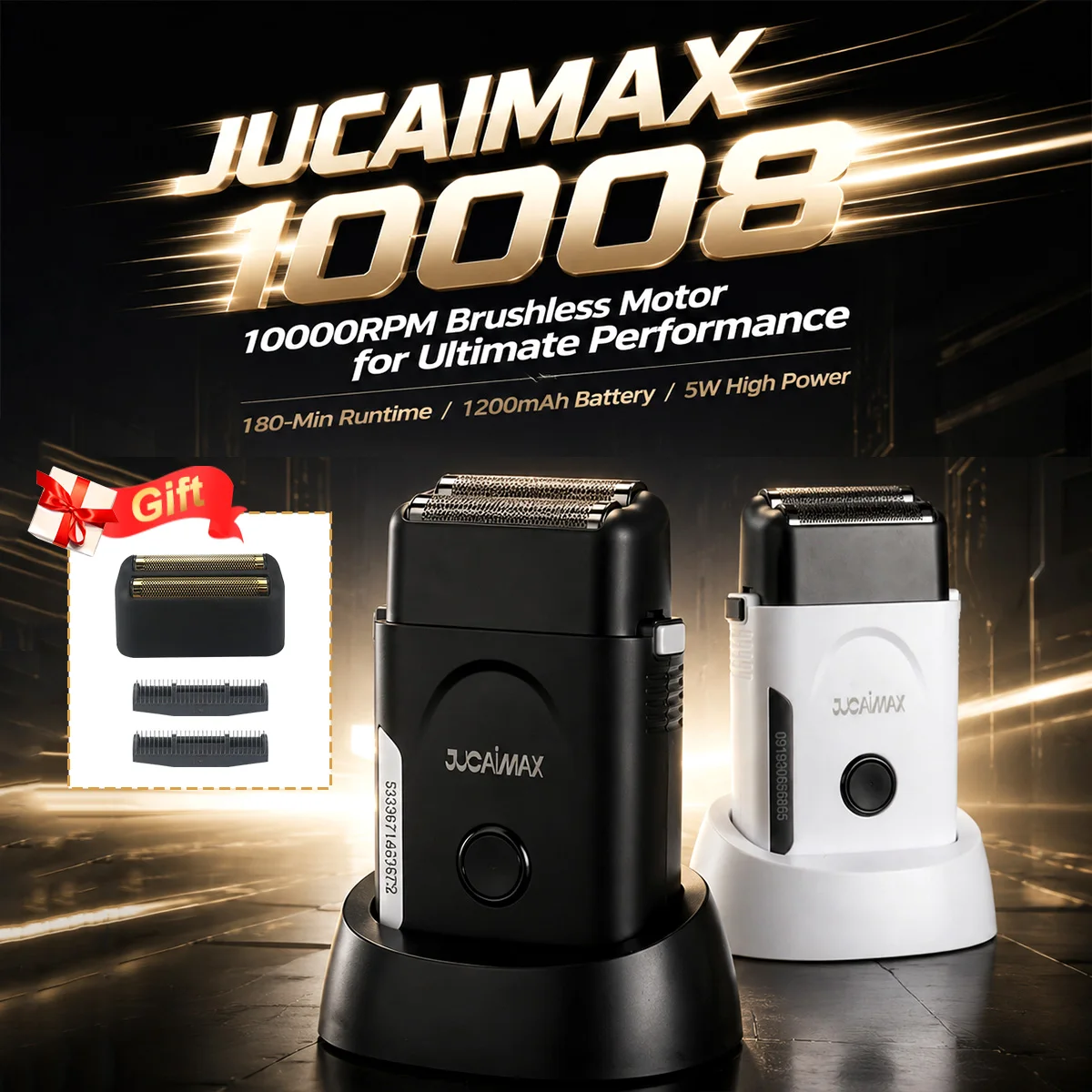 rasoio-elettrico-professionale-jucai-jc-10008-da-uomo-con-motore-brushless-10000rpm-base-di-ricarica-e-batteria-da-1200mah-doppia-lamina-macchina-per-rifinitura
