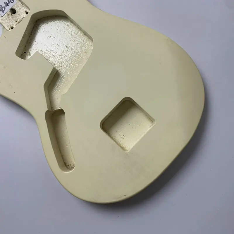 AB418 SLeft Hand Version Jaguar Electric Guitar Body Cream Color Unfinished DIY Guitar Parts for Replacement