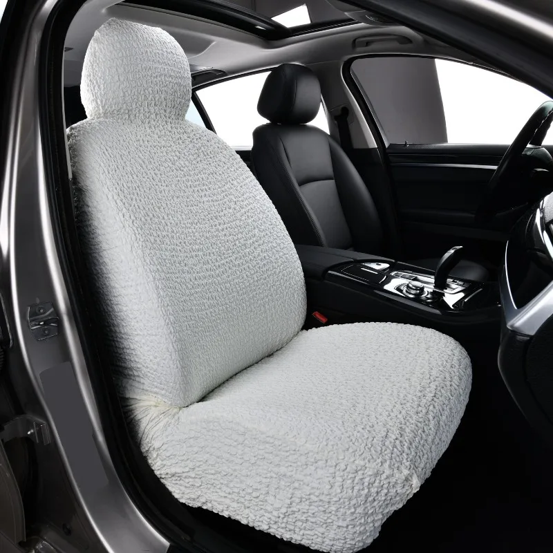 All-Inclusive Car Seat Cover Seersucker Elastic Car Seat Protector Dust Covers Car Accessories Four Seasons Universal
