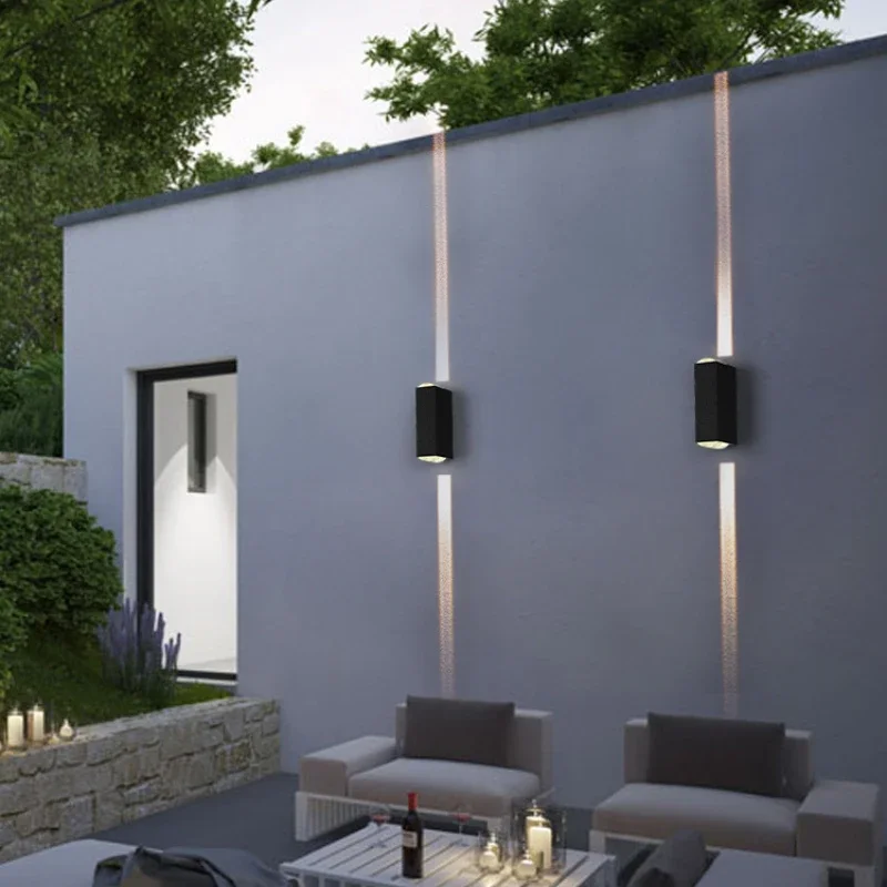 

LED Lights Outdoor Wall Light Modern Balcony Garden Decor Porch Terrace Decorative Wall Sconce Waterproof Lighting Spotlight