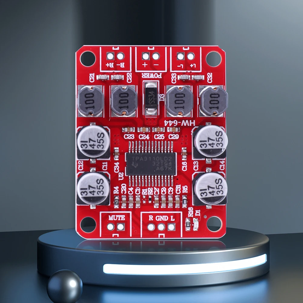 TPA3110 стерео усилитель динамика «сделай сам», 2 канала, 15 Вт + 15 Вт, плата усилителя мощности, дизайн электроники для динамика 4-10 Ом