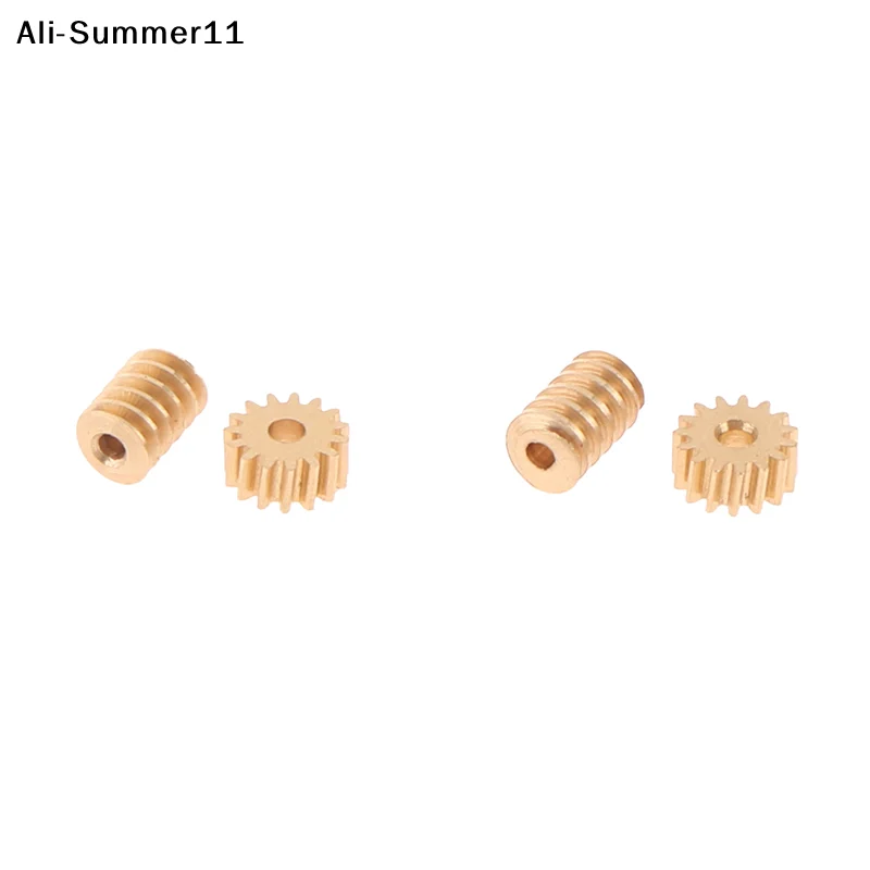 【1a1】【Z】1:87 Modulus 0.2 15T Micro Brass Turbine Worm Static Change Gear Hole Dia 0.8mm/1mm Reduction Pinion Shaft Connector