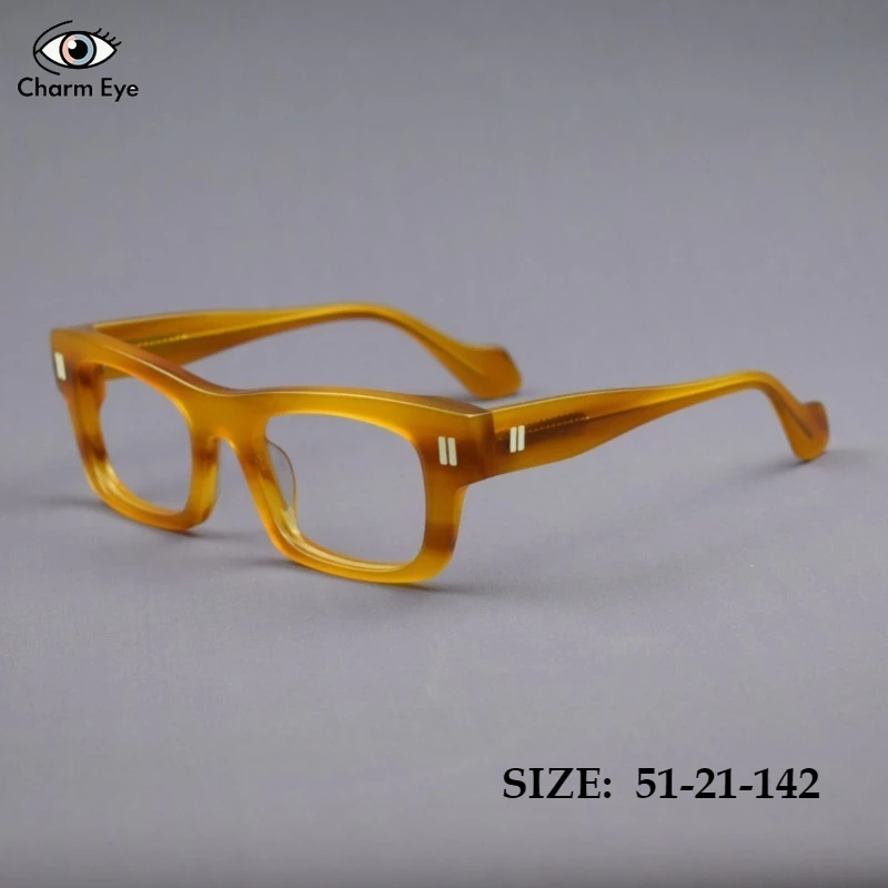 

Retro Square Thick Acetate Eyeglass Frame High-quality Men and New Women Fashion Myopia Anti Blue Light Computer Office Glasses