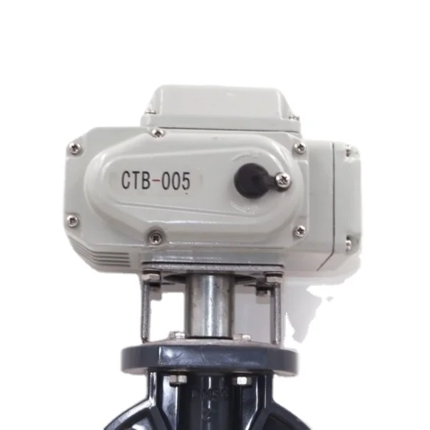 

Upvc butterfly Valve CTB DN100 UPVC Wafer Flange 4 Inch Electric Water Irrigation Upvc butterfly Valve