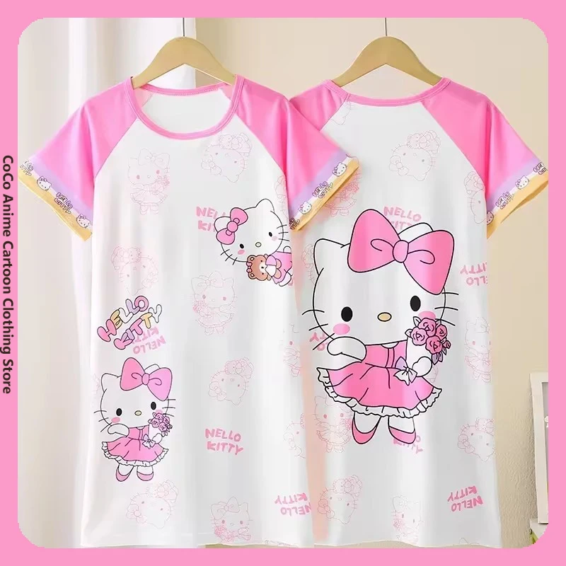 

Miniso Summer Children Dress Pajama Child Sets Boy Kids Clothes Clothes Nightgown Summer Anime Cartoon Children's Clothing