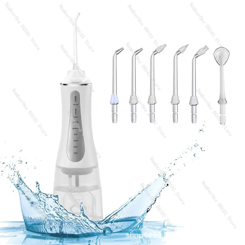 Portable Water Flosser Cordless Oral Irrigator 300ML High Frequency Pulse Deep Clean Dental Pick Rechargeable USB-C Travel