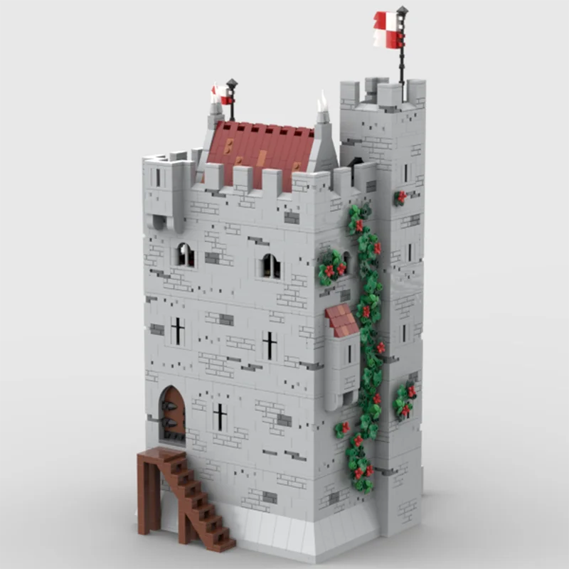 Modular City Building Moc Building Bricks Harlon Keep - Tower House Technology Modular Blocks Gifts Christmas Toys Sets Assembly