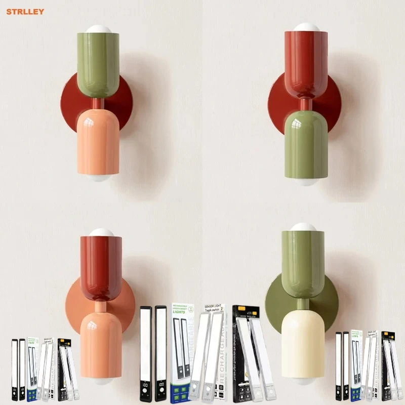 STRLLEY Aisle Wall Lamp  Modern LED Wall Lights for Bedroom Besides Porch Hotel Reading Home Decora Wall Sconce Headboard Lights