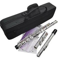 Top Japan Flute YF-271 482 Professional Cupronickel C Key 16 Hole Flute Silver Plated Musical Instruments With Accessories