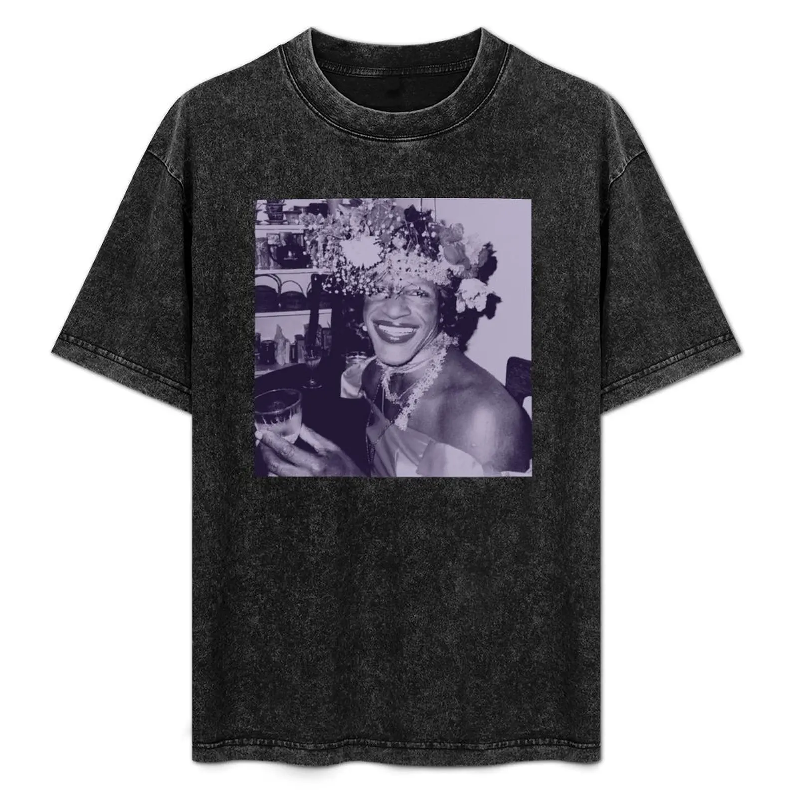 Marsha P Johnson = Queen of the Village (lavender) T-Shirt plus sizes sublime mens graphic t-shirts hip hop