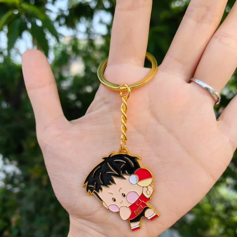 Dostosowane. Sha Combination Peripheral Metal Keychains Customized-Border Ins Zinc Alloy Printing Electroplating Listi