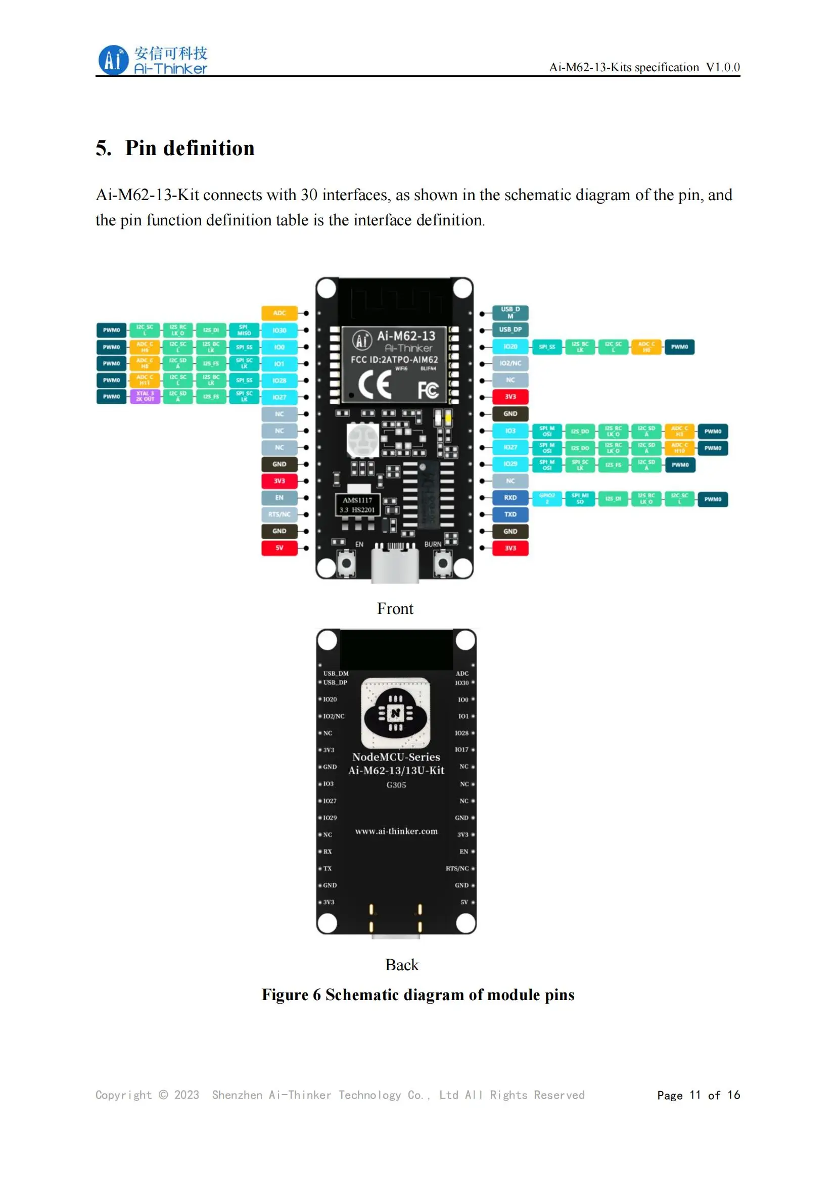 Ai-M62-12F Ai-M62-13 Ai-M62-M2-I Ai-M62-32S Kit Ai-M62-CBS Ai-M62-13U M2 M01L I WiFi 6 Bluetooth-c Ble 5,3 Wireless Modul Board – Detail 28