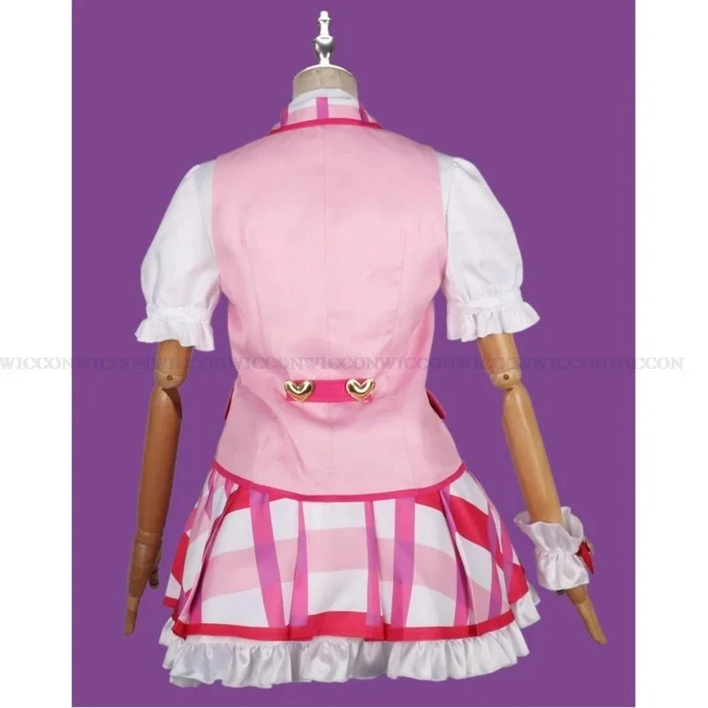 อนิเมะ ไอคัทสึ! (QQ681) ชุดคอสเพลย์สีชมพู ชุดเดรสโลลิต้า ฮอชิมิยะ อิจิโกะ พร้อมวิกผม สำหรับผู้หญิง งานปาร์ตี้ฮาโลวีน