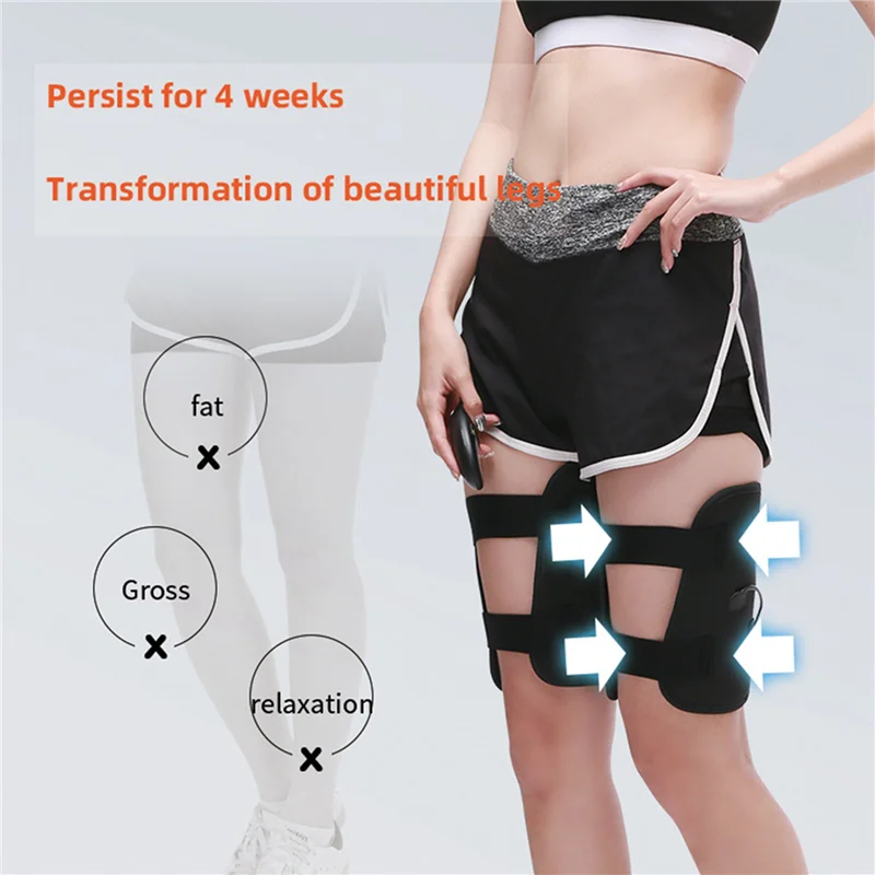 

【Hot Cake】2X Upgrade EMS Electric Muscle Stimulator Massager Fitness TENS Anti Cellulite Legs Belts Trainer Slimming Thigh