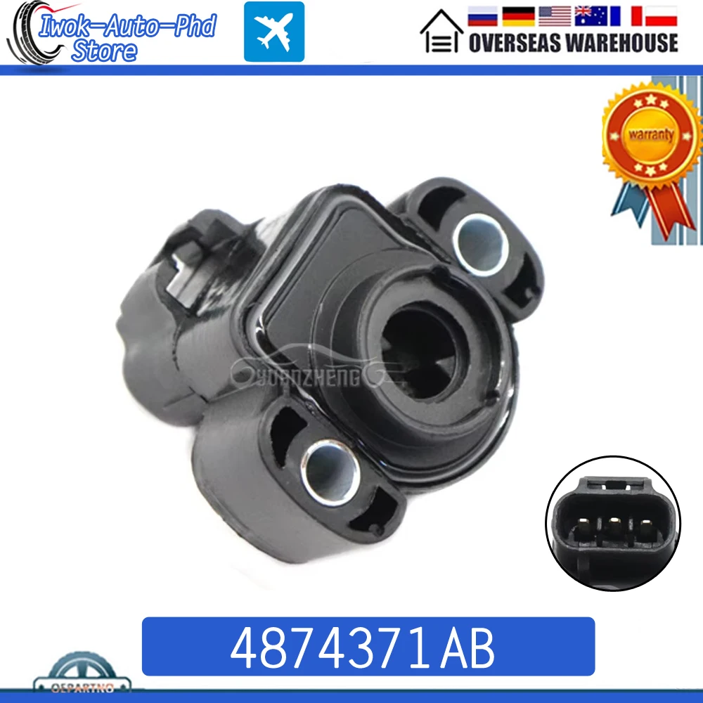 Car THROTTLE POSITION SENSOR TPS SENSOR 4874371AB For Jeep Cherokee Dodge Dakota Viper 2.5L 4.0L 1997-2001 56027942