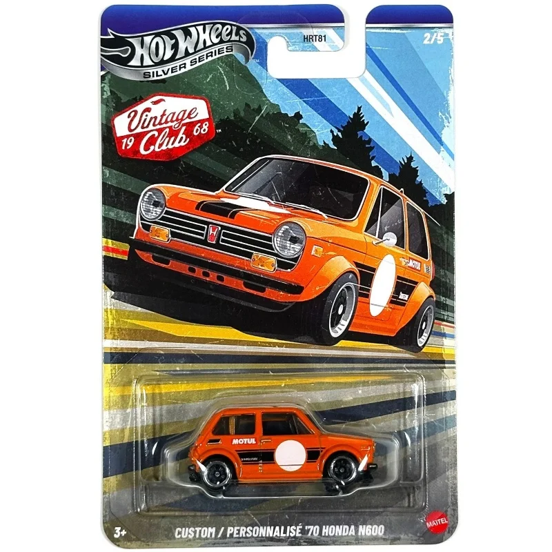 

Набор коллекционных моделей автомобилей Hot Wheels Silver Series Vintage Diecast - Porsche 356, Ford Galaxie, Honda N600, BMW 507, масштаб 1:64