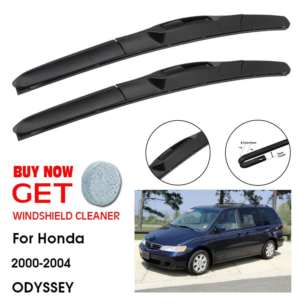 

Car Wiper For Honda ODYSSEY 24"+24" 2000-2004 Front Window Washer Windscreen Windshield Wipers Blades Accessories