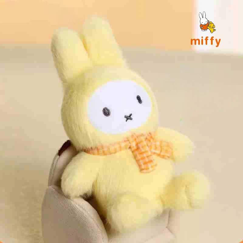 Kawaii Miffy Plüschpuppe Cartoon Macaron Serie Flauschige Stofftiere Rucksack Anime Zubehör Dopamin Plüsch Schlüsselanhänger Mädchen Geschenke