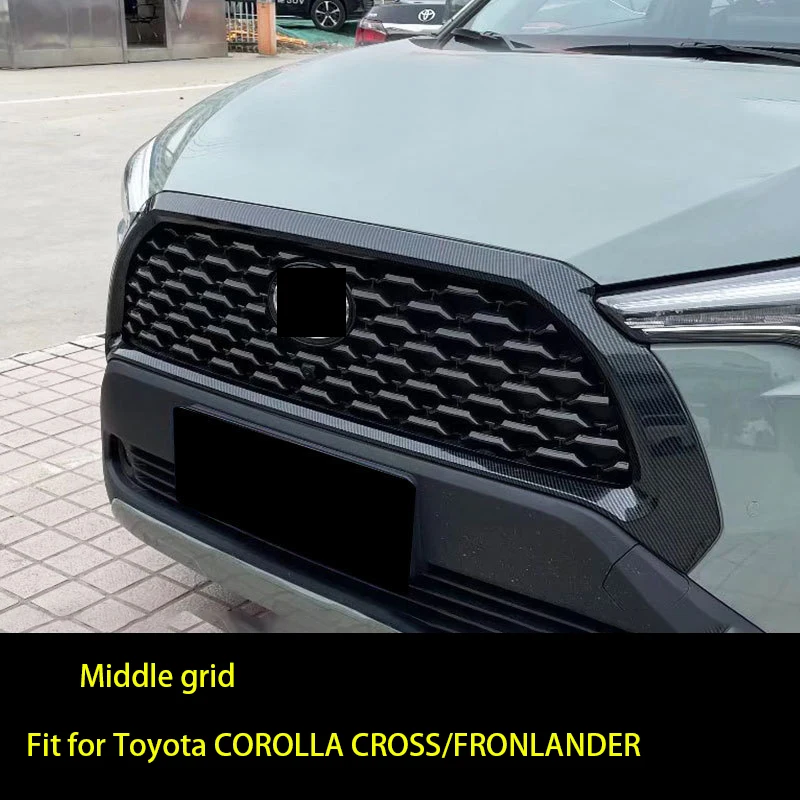 

For Toyota Corolla Cross Front Grille Frame Front Face Emblem Decoration Frame