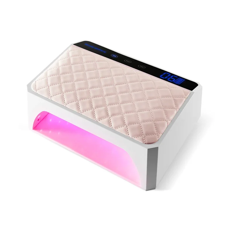 WWNew Style 69pcs Lamp Beads 178W X40 Rechargeable UV LED Nail Lamp Extra Large Space Nail Cushion Lamp for Double Hands
