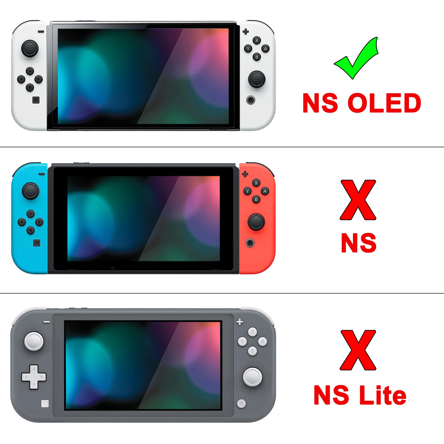 PlayVital ZealProtect-funda protectora suave con empuñaduras para el pulgar y tapas de botones de dirección para Nintendo Switch OLED