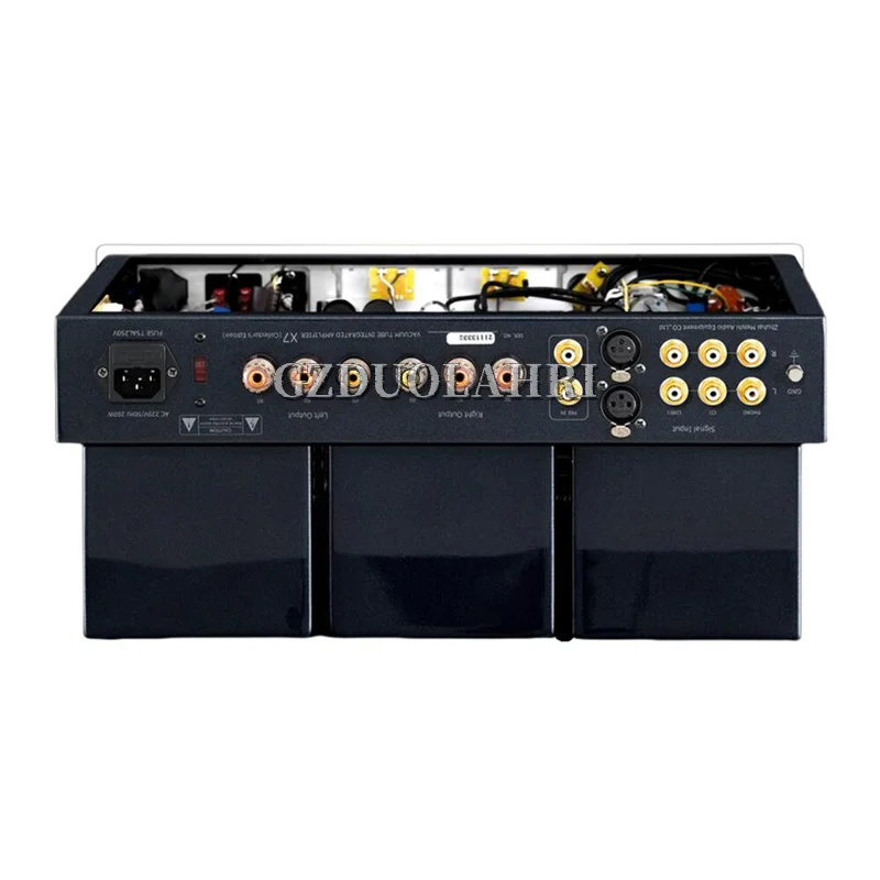 MUZISHARE X7 balanced electronic Tube  double high pressure machine fever power amplifier,12AX7*1.12AU7*2, KT88*4, 5AR4*1