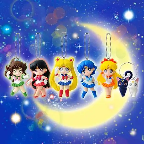 BANDAI Sailor Moon Action Figures Model Character Pendant Series Gashapon Official Genuine Collectible Toys