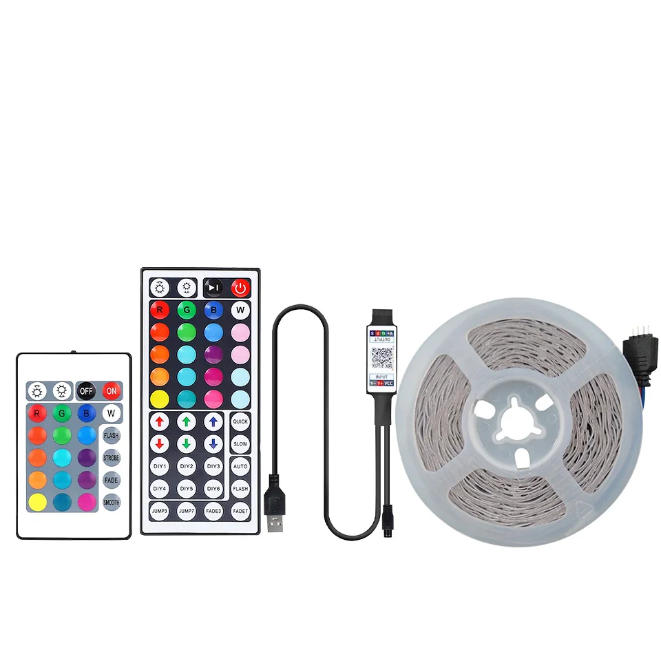 LED strip light RGB APP control 24/44 key color changing light room decoration Bluetooth TV 3535RGB remote control mode