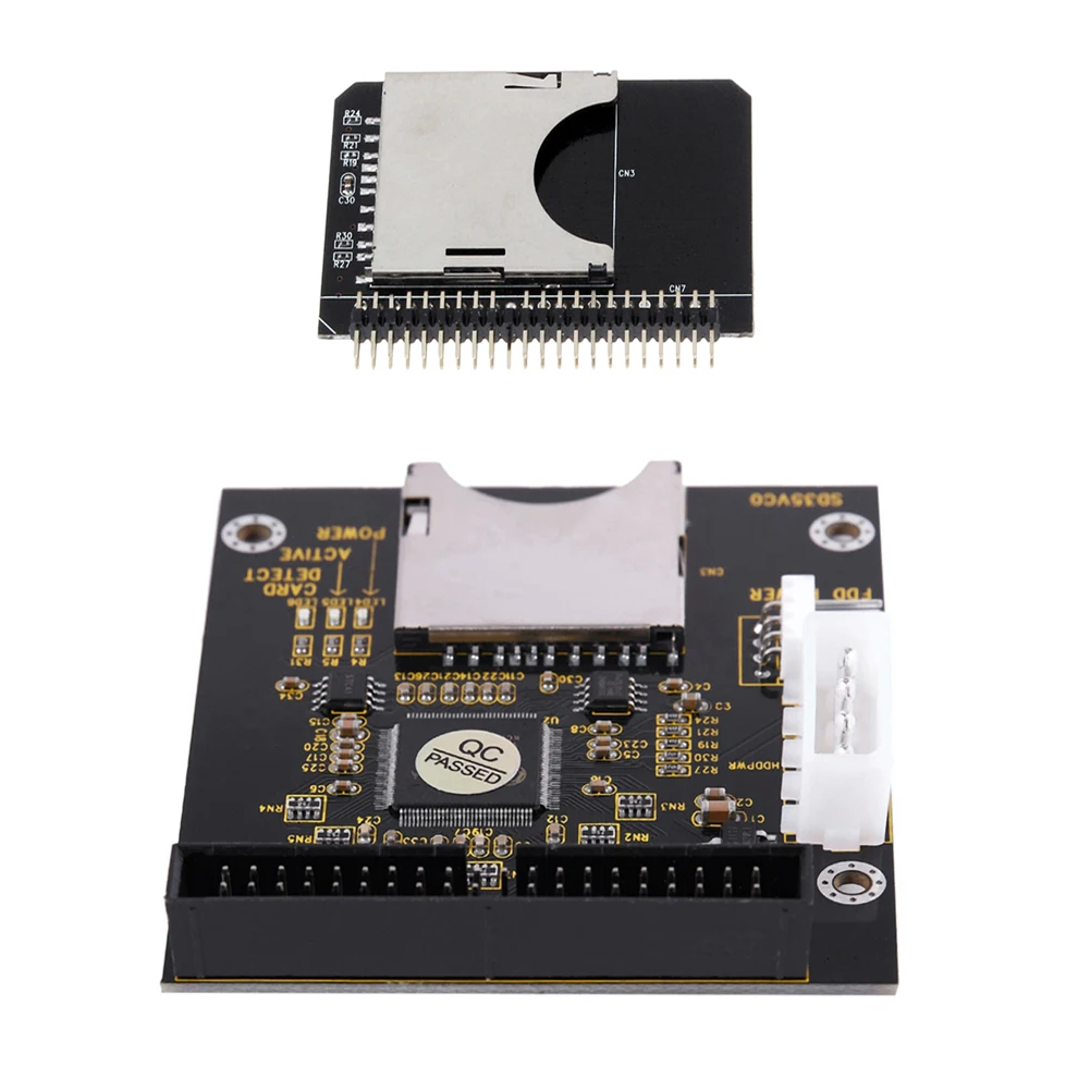 

SD Card module To IDE3.5 40 Pin Disk Drive Adapter Board Riser Card Capacity Supports Up To 128GB SDXD Card 1309 Chip ATA IDE