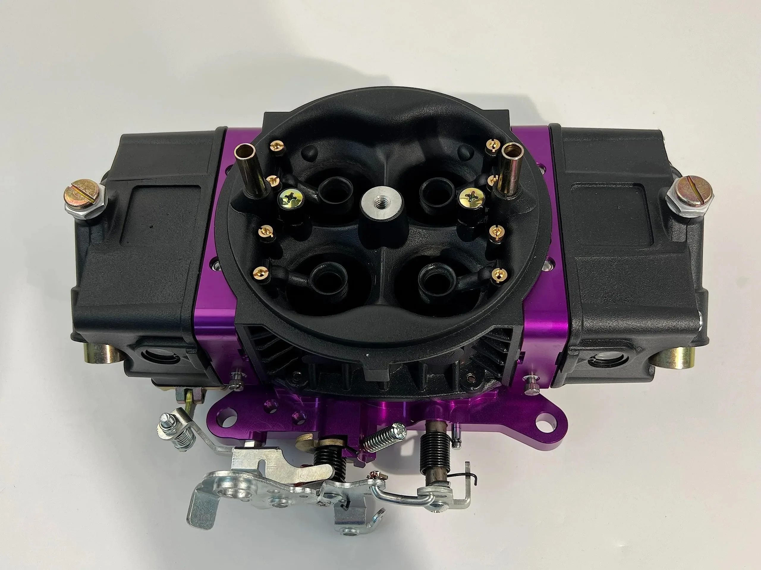 Fuel 850 CFM Carburetor Carb Red Black Double Pumper BR-67332 CUSTOM