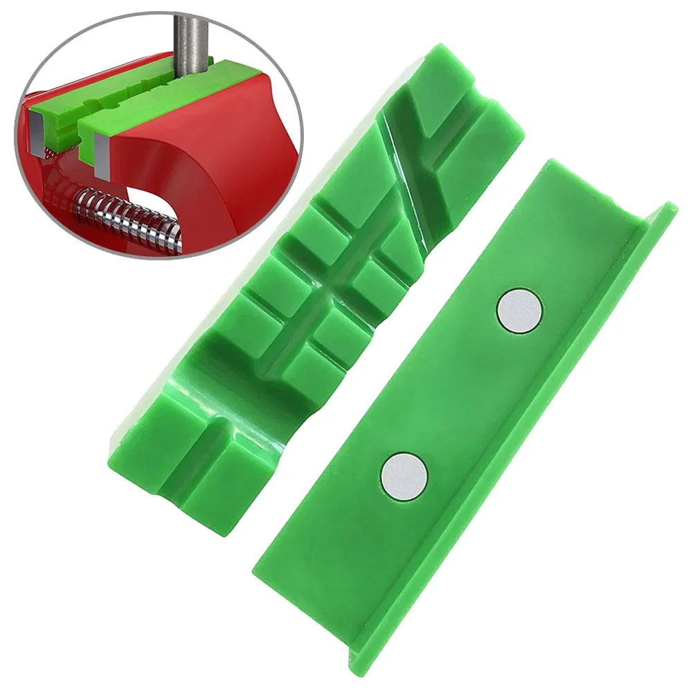 4 5 Inch Magnetic Soft Pad Jaw Rubber 2pcs for Metal Vise Bench Protecting Delicate Objects Firmly Holding Wood Metal Plastic