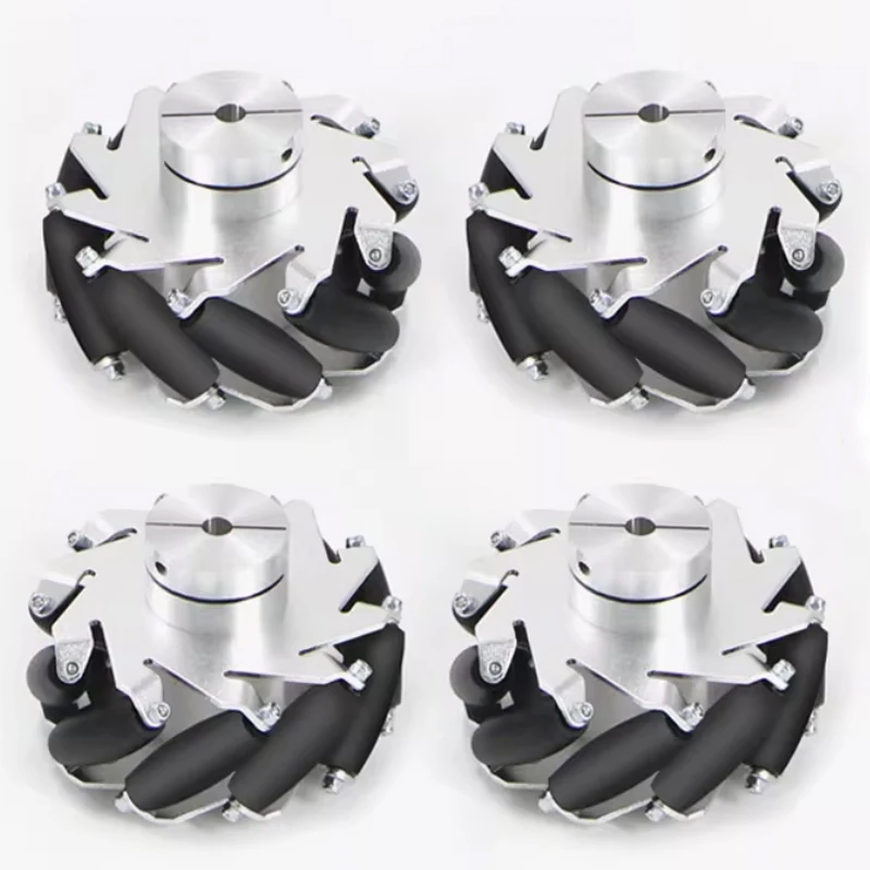 75mm Aluminum  Wheel Set With Coupling (2Left,2Right)/ Robot Car Caster