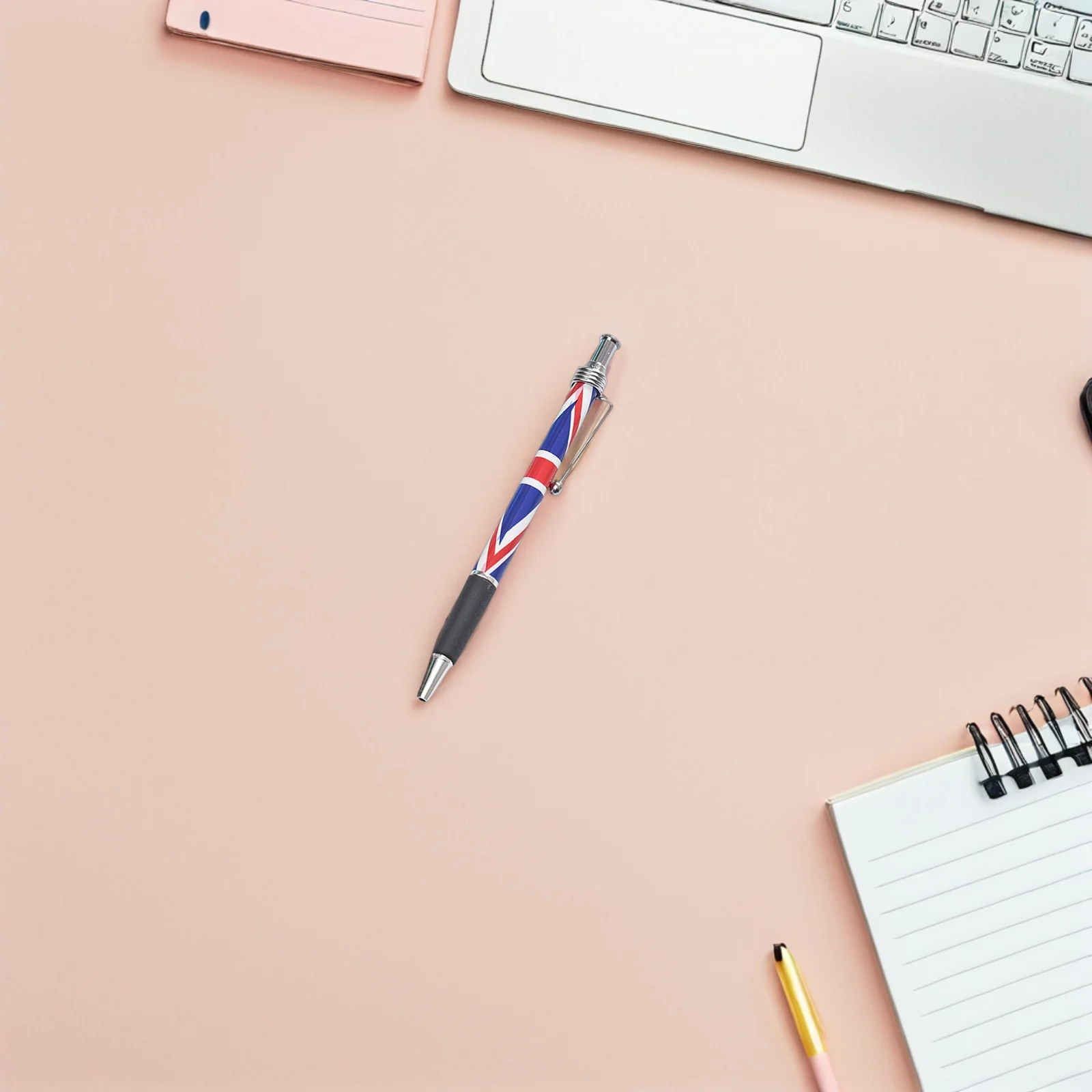 

20Pcs Patriotic Ballpoint Pens Uk Flag Design Comfortable Grip Smooth Flow Ink for Daily Writing Signing Tasks