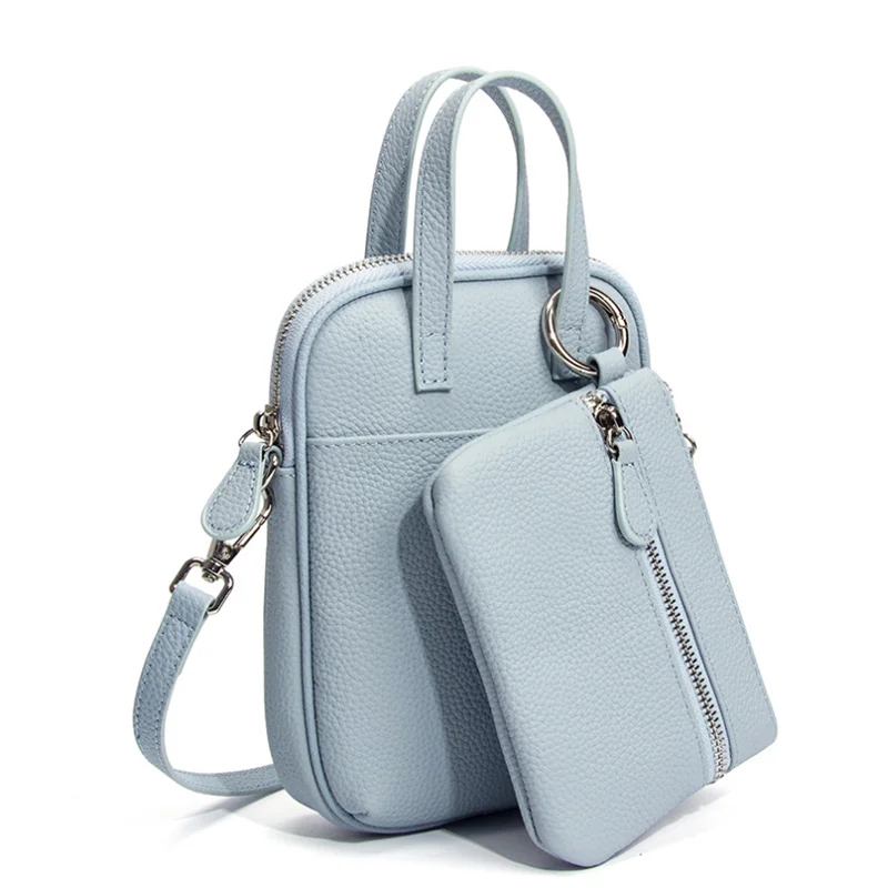 New Genuine Leather Crossbody Bag Fashionable Single Shoulder Women's Bag Cowhide Bag,Hanging Wallet Pocket