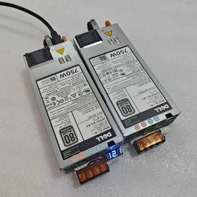 for DELL Platinum 12V60A 750W Server Power Supply Switching PSU with Monitoring Function High Efficiency Replacement Module