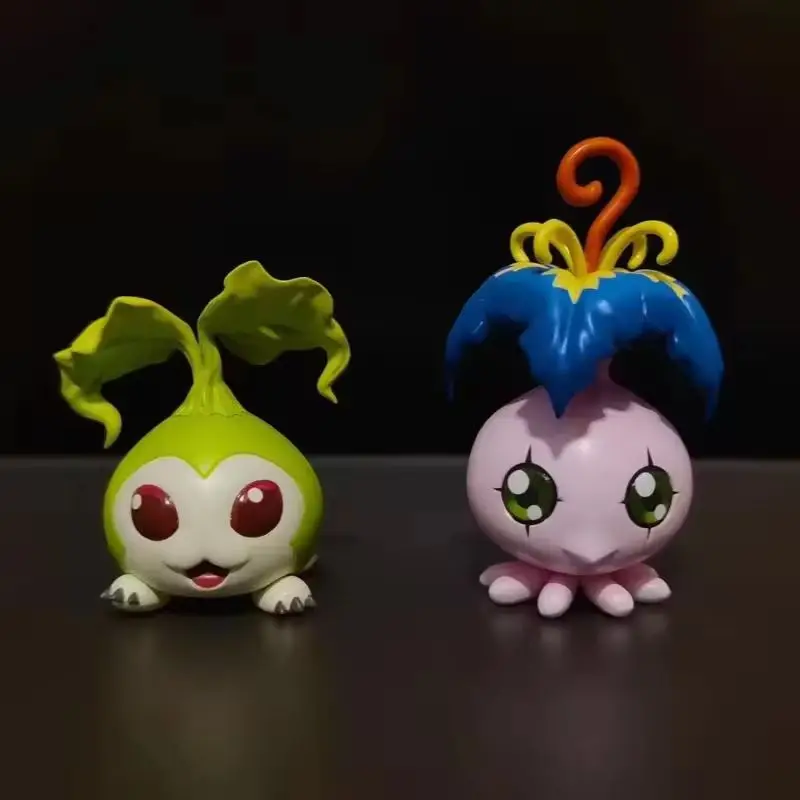 9 Pcs/set Digimon 2-5.5cm Q Ver. Childhood Mini Koromon Gabumon Pyocomon Mochimon Palmon Tokomon Gabumon Plotmon Gift Toy Dolls