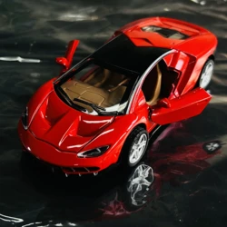 Alloy car model sports car  Simulated alloy car model, children's metal rebound door opening toy, boy's car decoration gift