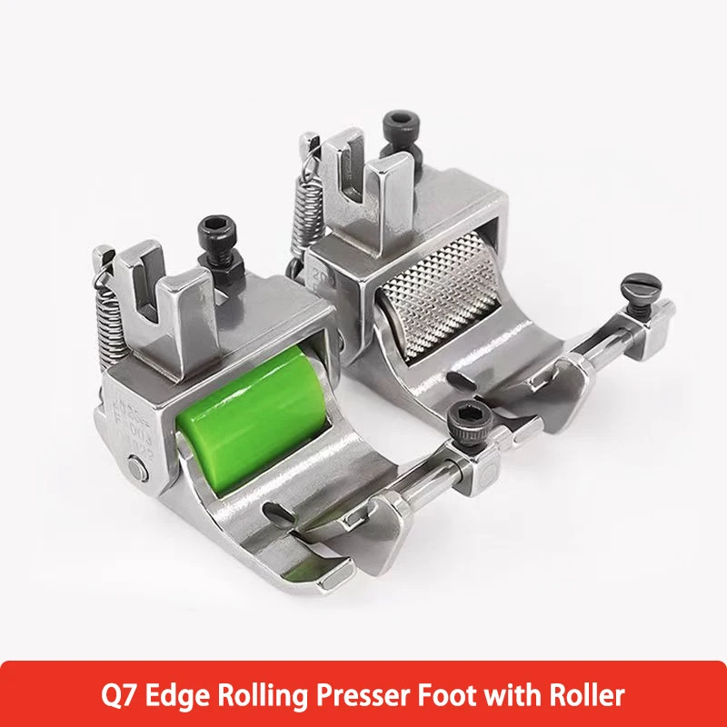 

Q7 Adjustable Hemming Roller Foot - Prevents Fabric Stretch & Wrinkles for Ultra-Smooth Sewing