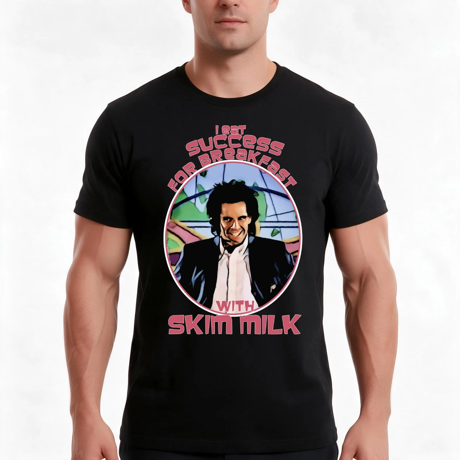 Tony Perkis T-Shirt, Summer Casual Cotton Tee, Oversized Streetwear Tops, Vintage Graphic Print, Loose Fit Short Sleeve