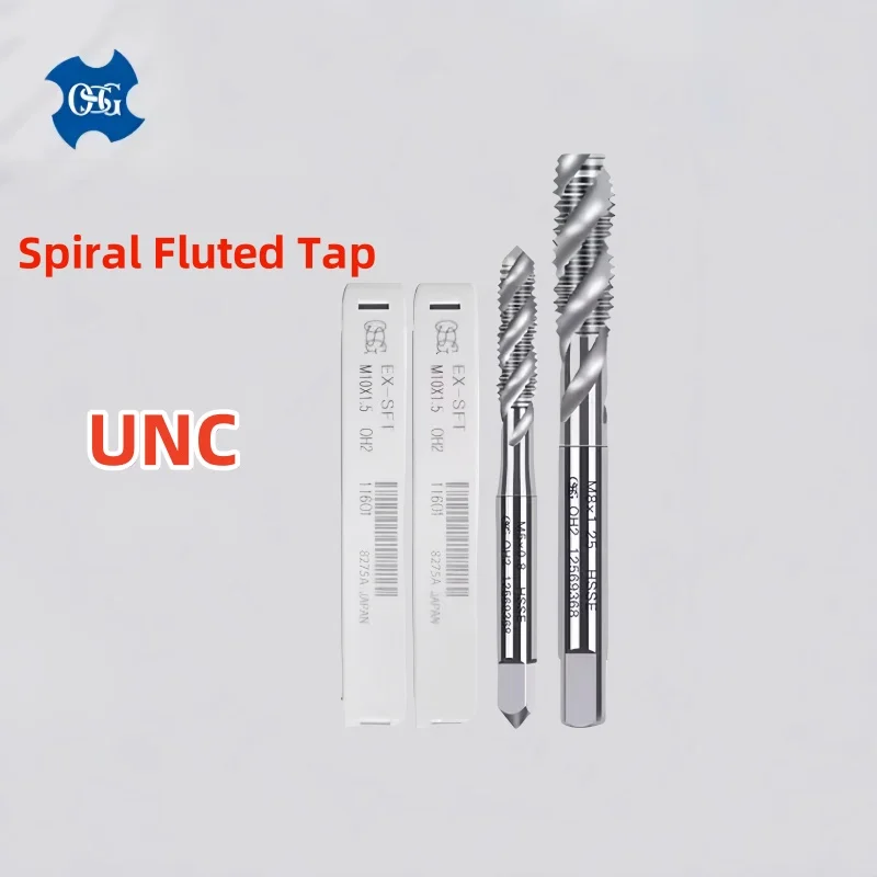 Japan OSG Spiral Fluted Tap UNC 1-64 2-56 3-48 4-40 5-40 6-32 8-32 3I16 10-24 12-24 1I4 5I16 3I8 Machine Screw Thread Taps